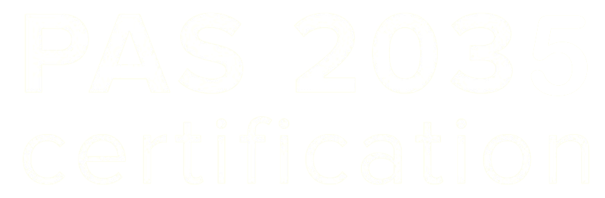 PAS 2035 accreditation
